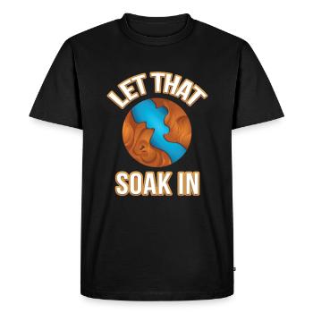 Laissez cela tremper dans le bois de résine époxy - T-shirt Premium bio Homme - noir - Devant - Nico (187cm)