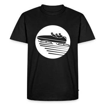 Bobsleigh luge sur glace bobsleigh - T-shirt Premium bio Homme - noir - Devant - Nico (187cm)