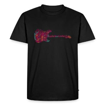 Guitariste Guitariste Guitariste - T-shirt Premium bio Homme - noir - Devant - Nico (187cm)