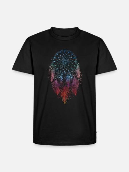 Dreamcatcher Dreamcatcher Spiritual - Men's Premium Organic T-Shirt - black