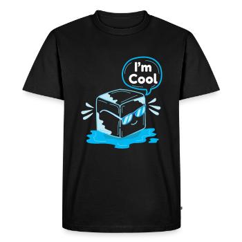 I ́M Cool Summer Ice Drink - Men's Premium Organic T-Shirt - black - Front - Nico (187cm)