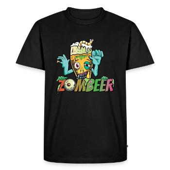 Zombeer Halloween Costume Bière Zombie - T-shirt Premium bio Homme - noir - Devant - Nico (187cm)