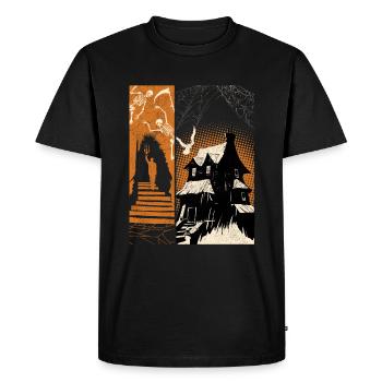 Ghosthouse Halloween Costume Squelette - T-shirt Premium bio Homme - noir - Devant - Nico (187cm)
