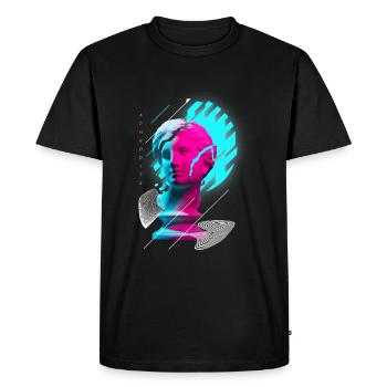 Aphrodite Raver Festival EDM Musique Rave - T-shirt Premium bio Homme - noir - Devant - Nico (187cm)