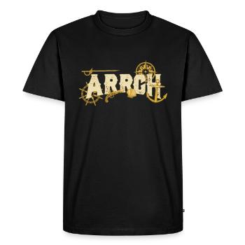 Pirates ARRCH Pirate Pirate Pirate - Men's Premium Organic T-Shirt - black - Front - Nico (187cm)