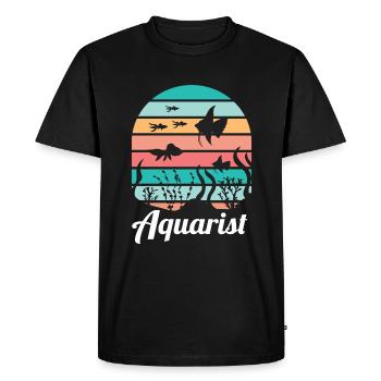 Aquarist Aquarium Fish Aquaristics - Men's Premium Organic T-Shirt - black - Front - Nico (187cm)