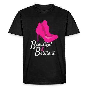 Belle et brillante mode de talons hauts - T-shirt Premium bio Homme - noir - Devant - Nico (187cm)