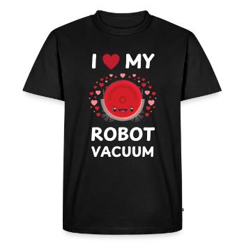 J’aime mon aspirateur robot aspirateur robot aspirateur - T-shirt Premium bio Homme - noir - Devant - Nico (187cm)