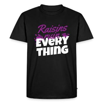 Raisins secs ruiner tout raisins secs raisins - T-shirt Premium bio Homme - noir - Devant - Nico (187cm)
