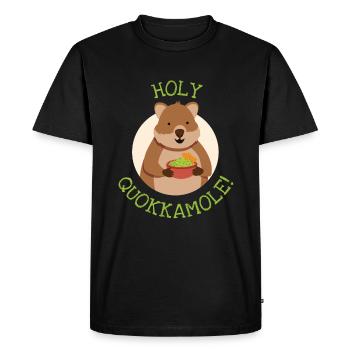 Quokka Holy Quokkamole Australie - T-shirt Premium bio Homme - noir - Devant - Nico (187cm)