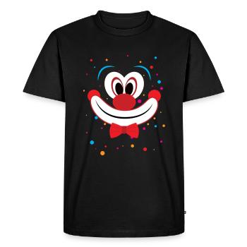 Clown Face Costume Carnival Carnival - Men's Premium Organic T-Shirt - black - Front - Nico (187cm)