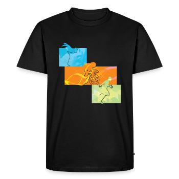 Triathlon Design Athletes Athletes - Men's Premium Organic T-Shirt - black - Front - Nico (187cm)