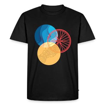 Triathlon Design Athletes Athletes - Men's Premium Organic T-Shirt - black - Front - Nico (187cm)