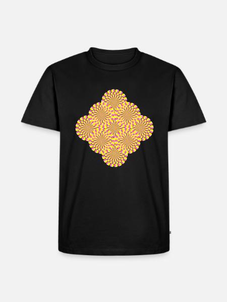 Perception Optical Illusion Illusion - Men's Premium Organic T-Shirt - black
