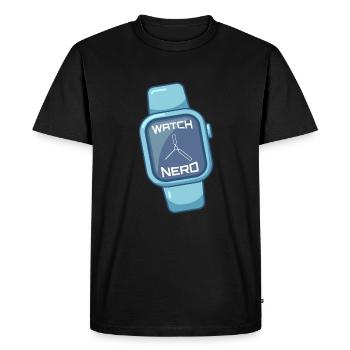 Montre Nerd Montres-bracelets Montre intelligente - T-shirt Premium bio Homme - noir - Devant - Nico (187cm)