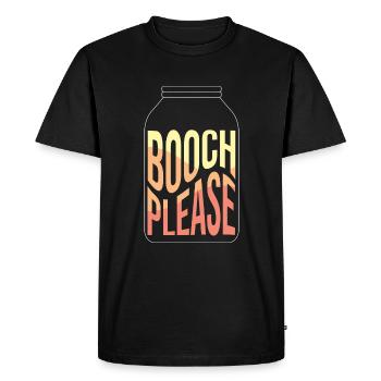 Booch Please Kombucha Tea Fermentation - Men's Premium Organic T-Shirt - black - Front - Nico (187cm)
