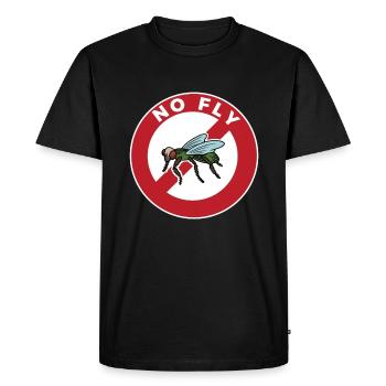Pas de mouche Mouche Insecte Mouche - T-shirt Premium bio Homme - noir - Devant - Nico (187cm)