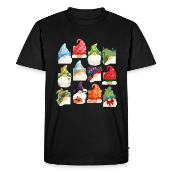 Espèce de gnome Gnome de jardin - T-shirt Premium bio Homme - noir - Devant - Nico (187cm)