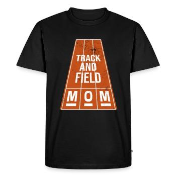 Athletics Mom Track And Field Mom - Men's Premium Organic T-Shirt - black - Front - Nico (187cm)