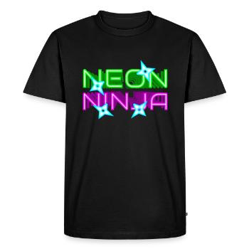 Neon Ninja Festival EDM Musique Rave - T-shirt Premium bio Homme - noir - Devant - Nico (187cm)