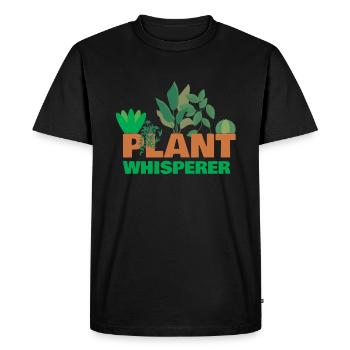 Plante Whisperer Plants Plante en pot - T-shirt Premium bio Homme - noir - Devant - Nico (187cm)