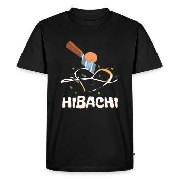La cuisine Hibachi avec passion - T-shirt Premium bio Homme - noir - Devant - Nico (187cm)
