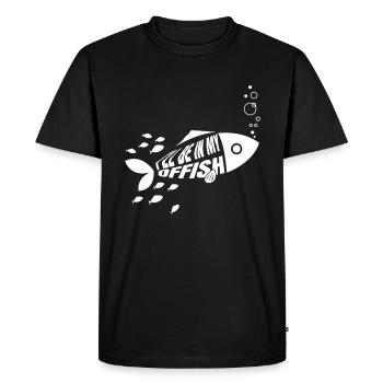 I'll Be In My Offish Aquarium - Men's Premium Organic T-Shirt - black - Front - Nico (187cm)