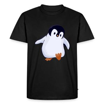 Pingouin mignon - T-shirt Premium bio Homme - noir - Devant - Nico (187cm)