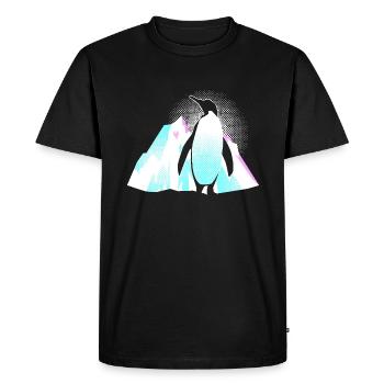 Pingouin - T-shirt Premium bio Homme - noir - Devant - Nico (187cm)