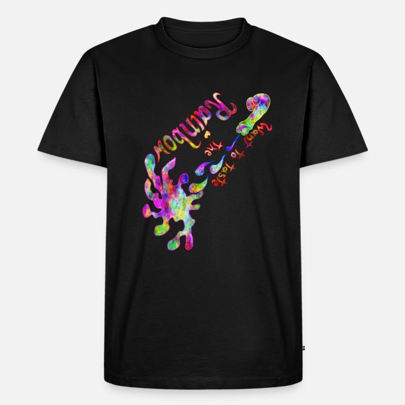 Taste the Rainbow - Männer Premium Bio T-Shirt - Schwarz