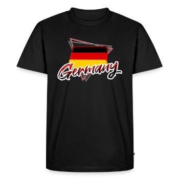 Allemagne - T-shirt Premium bio Homme - noir - Devant - Nico (187cm)