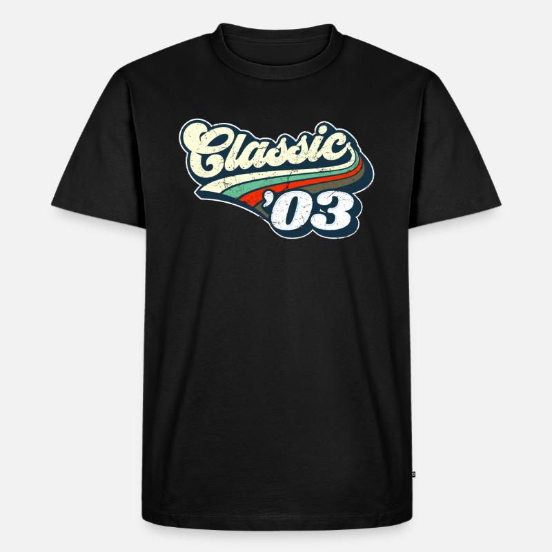 Classic `03 - Männer Premium Bio T-Shirt - Schwarz