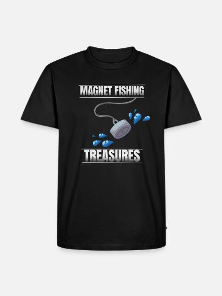 Magnetfischen - Männer Premium Bio T-Shirt - Schwarz