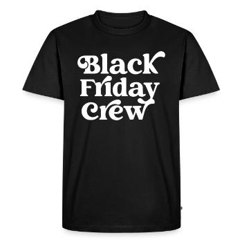 Black Friday Crew - Men's Premium Organic T-Shirt - black - Front - Nico (187cm)