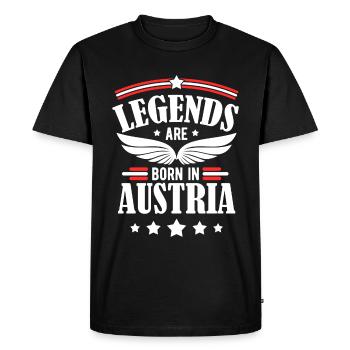 Austria - Men's Premium Organic T-Shirt - black - Front - Nico (187cm)