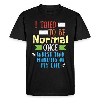 Citation drôle - T-shirt Premium bio Homme - noir - Devant - Nico (187cm)