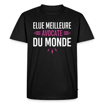 Avocate Design Drole pour Avocate - T-shirt Premium bio Homme - noir - Devant - Nico (187cm)
