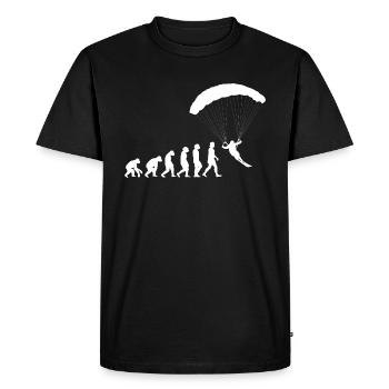 Ski Paragliding Evolution of People Sports - Men's Premium Organic T-Shirt - black - Front - Nico (187cm)