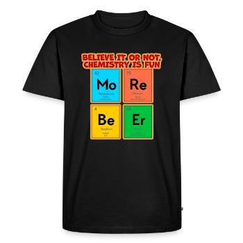 La chimie est amusante - T-shirt Premium bio Homme - noir - Devant - Nico (187cm)