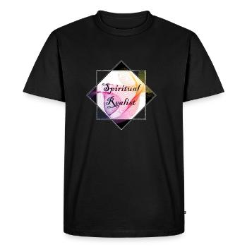 spirituelle Réaliste - T-shirt Premium bio Homme - noir - Devant - Nico (187cm)