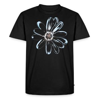 Blossom Vintage - Fleur Florale - T-shirt Premium bio Homme - noir - Devant - Nico (187cm)
