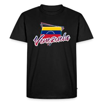 Venezuela - Men's Premium Organic T-Shirt - black - Front - Nico (187cm)
