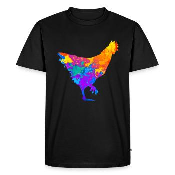 Chicken Chicken Chicken Farmers Chicken Farmers Chicken Farmers - Men's Premium Organic T-Shirt - black - Front - Nico (187cm)