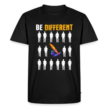 Windsurfing Windsurfer Windsurfing funny gift - Men's Premium Organic T-Shirt - black - Front - Nico (187cm)