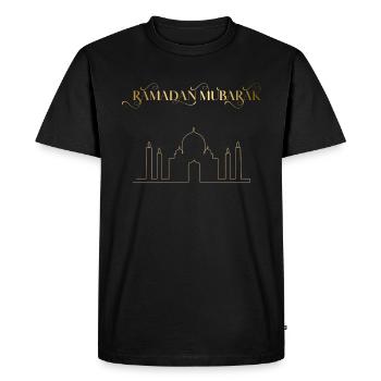Ramadan Moubarak Mosquée d’Or - T-shirt Premium bio Homme - noir - Devant - Nico (187cm)