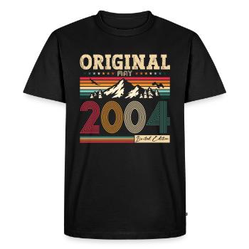 Original 2004 Millésime 2004 20ème anniversaire 2004 - T-shirt Premium bio Homme - noir - Devant - Nico (187cm)