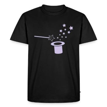 magique - T-shirt Premium bio Homme - noir - Devant - Nico (187cm)
