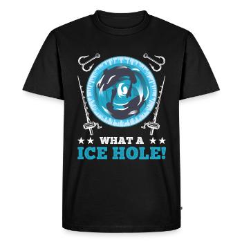 Belle pêche sur glace - T-shirt Premium bio Homme - noir - Devant - Nico (187cm)