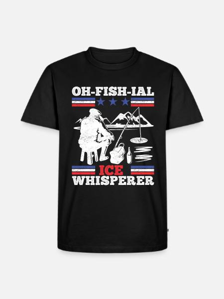 Ofishial Eisangler - Männer Premium Bio T-Shirt - Schwarz