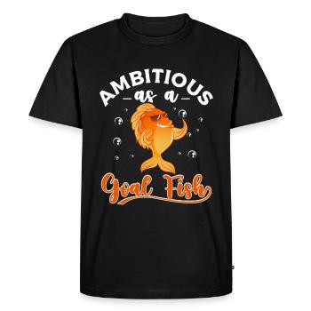 Poisson rouge - T-shirt Premium bio Homme - noir - Devant - Nico (187cm)